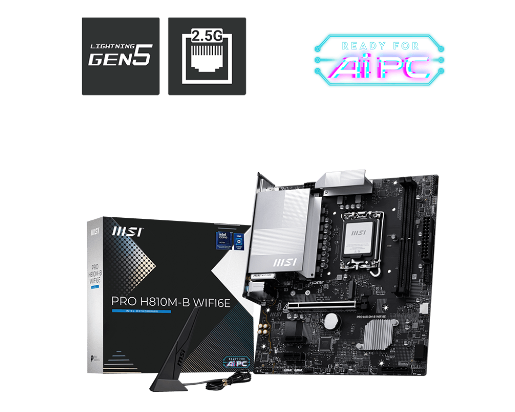 MSI PRO H810M-B WIFI6E MOTHERBOARD
