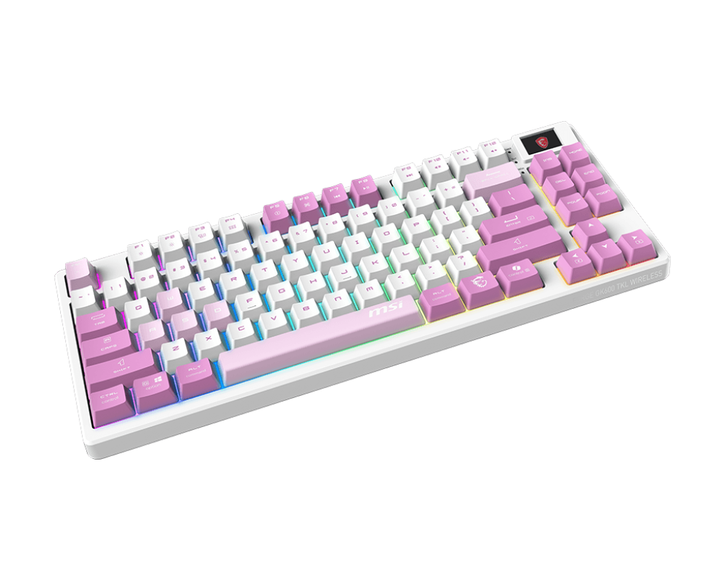 MSI FORGE GK600 TKL WIRELESS VIOLET KEYBOARD