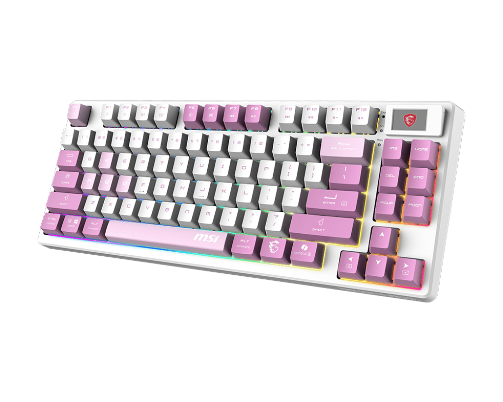 MSI FORGE GK600 TKL WIRELESS VIOLET KEYBOARD