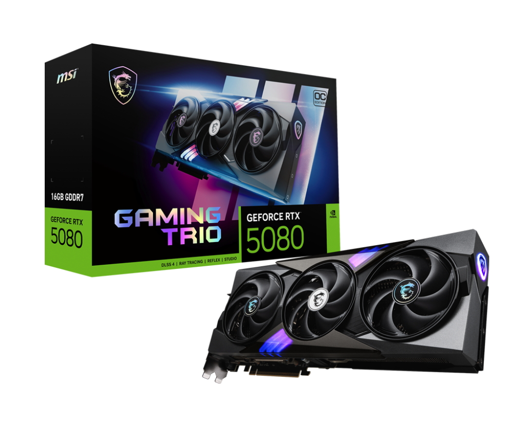 16GB MSI RTX 5080 GAMING TRIO OC GPU