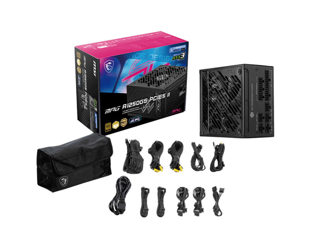 1000W MSI MPG A1000GS II PCIE5 POWER SUPPLY