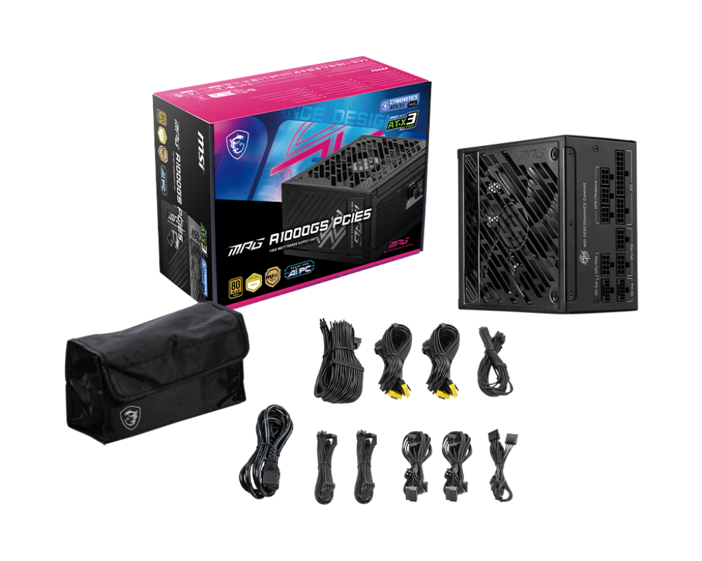 1000W MSI MPG A1000GS PCIE5 POWER SUPPLY