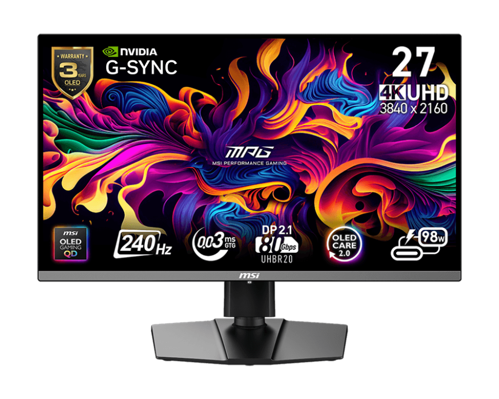 27" MSI MPG 272URX QD-OLED (4K UHD) GAMING MONITOR