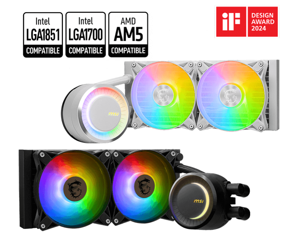 MSI MAG CORELIQUID E240 WHITE Liquid Cooler
