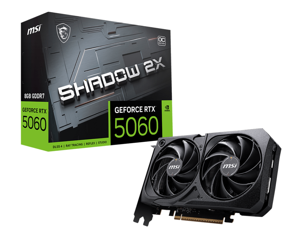 8GB MSI RTX 5060 SHADOW 2X OC GPU