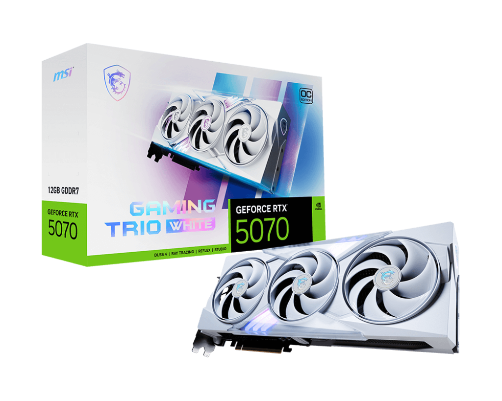 12GB MSI RTX 5070 GAMING TRIO OC WHITE GPU