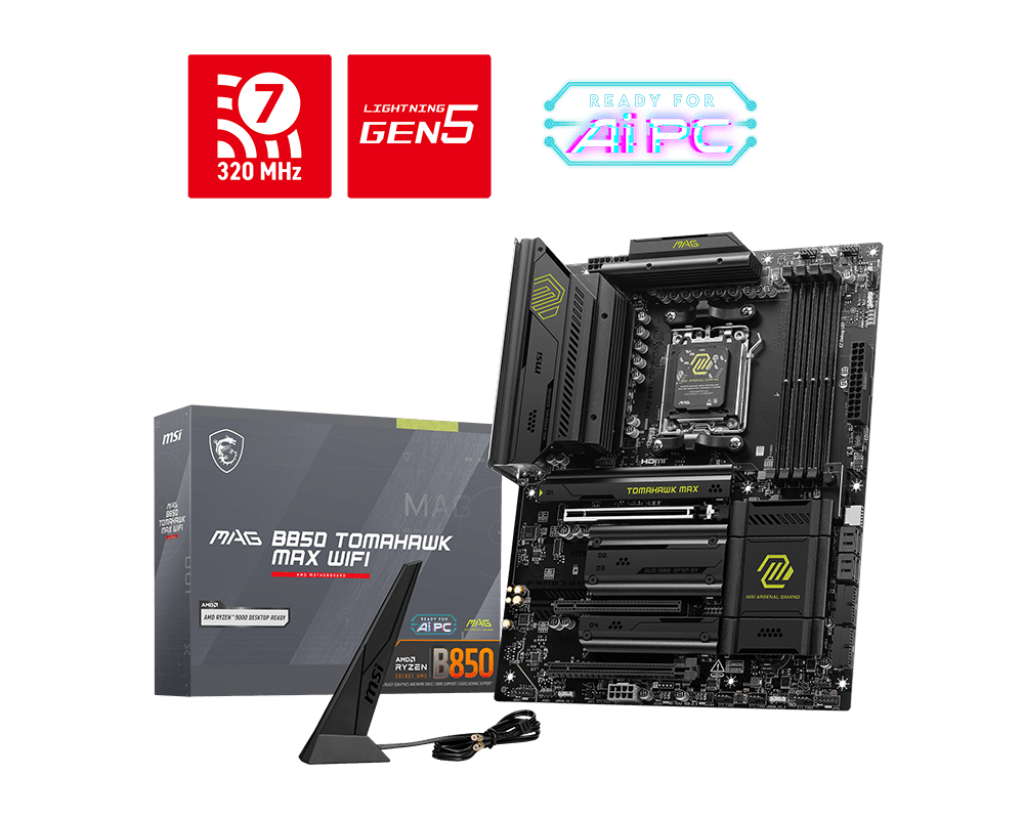 MSI MAG B850 TOMAHAWK MAX WIFI MOTHERBOARD