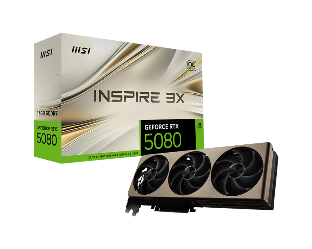 16GB MSI RTX 5080 INSPIRE 3X OC GPU