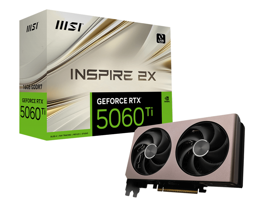 16GB MSI RTX 5060Ti INSPIRE 2X OC GPU