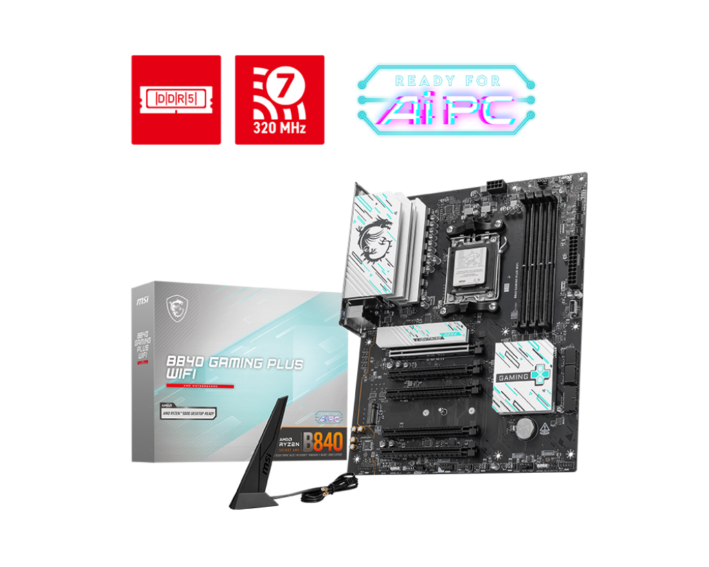 MSI B840 GAMING PLUS WIFI MOTHERBOARD