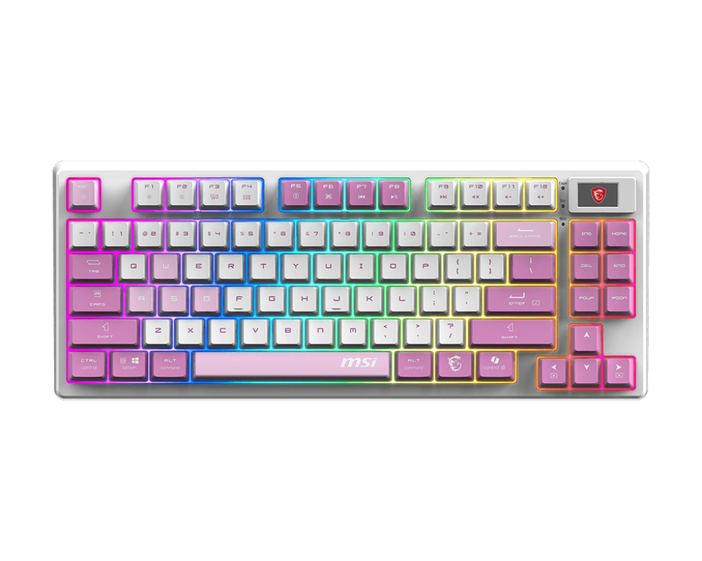 MSI FORGE GK600 TKL WIRELESS VIOLET KEYBOARD