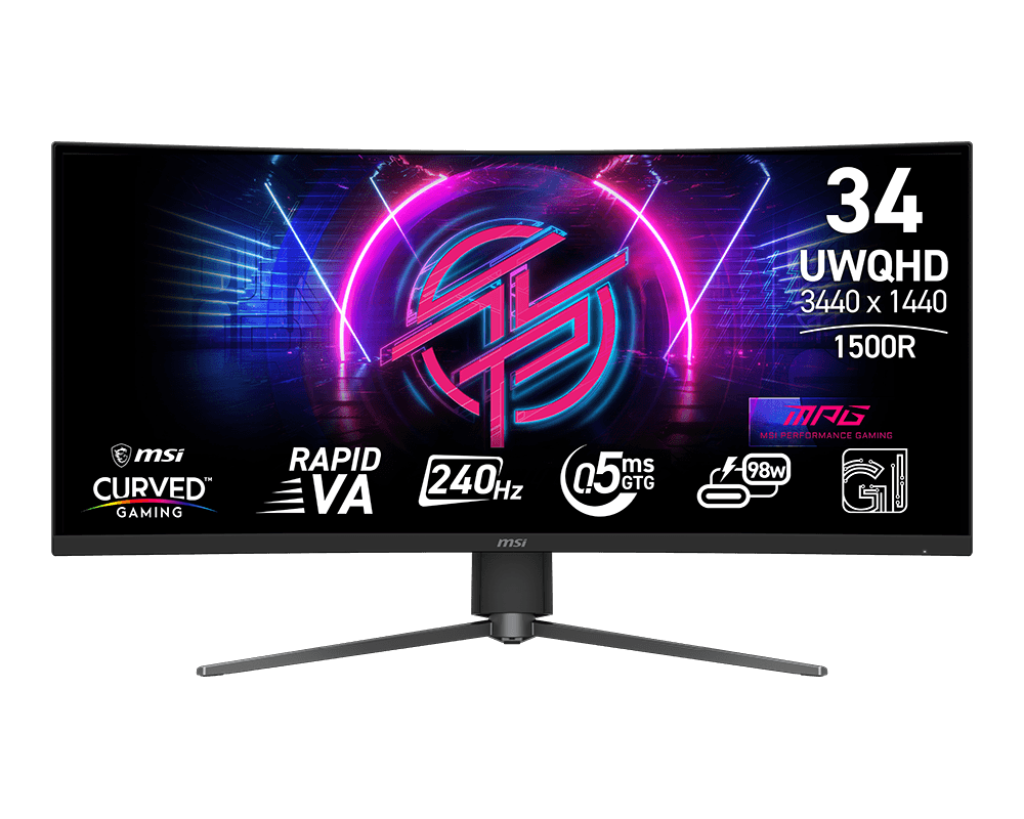 34" MSI MPG 346CQRF X24 (UWQHD) GAMING MONITOR