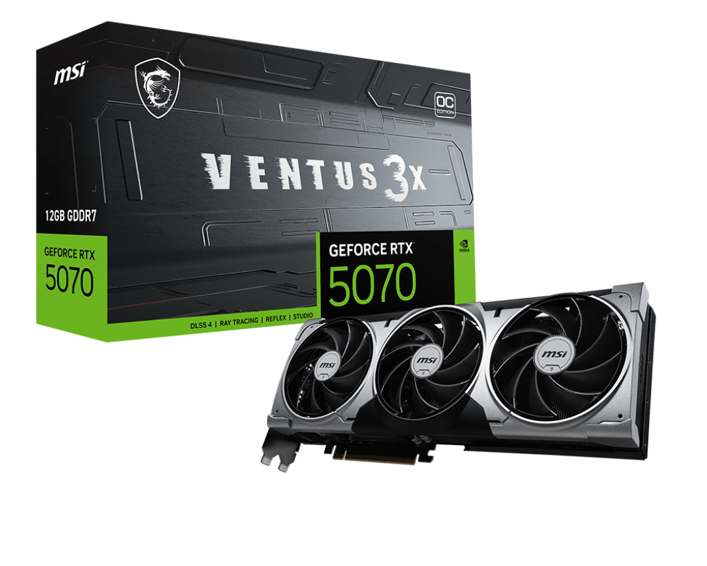 12GB MSI RTX 5070 VENTUS 3X OC GPU