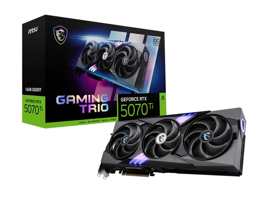 16GB MSI RTX 5070Ti GAMING TRIO OC GPU