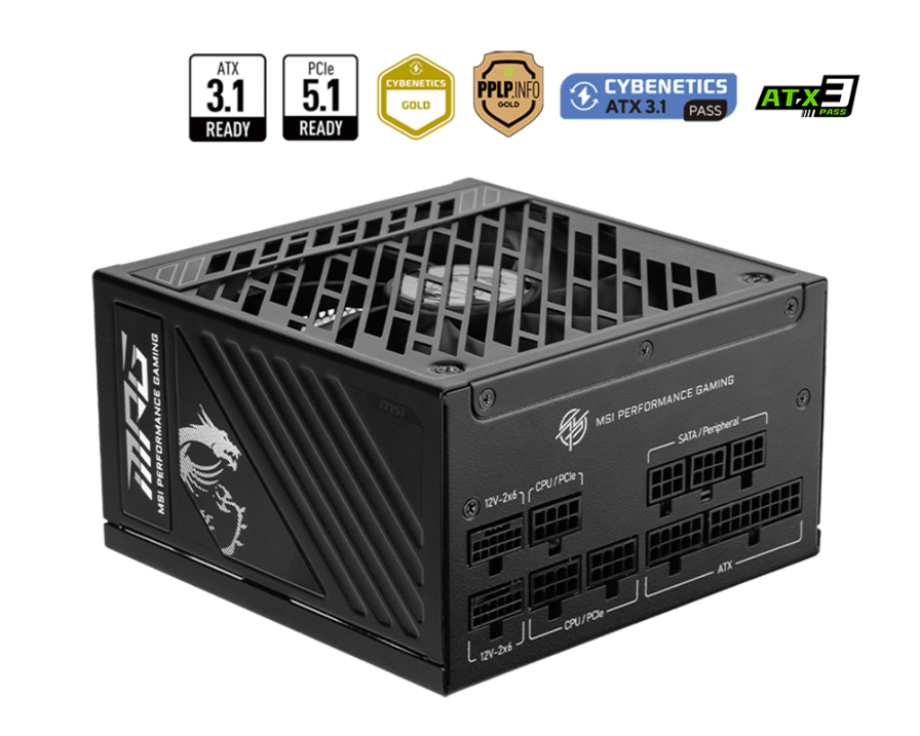 1000W MSI MPG A1000GS PCIE5 POWER SUPPLY