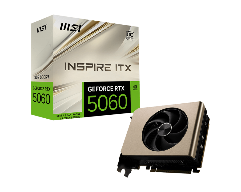 8GB MSI RTX 5060 INSPIRE ITX OC GPU