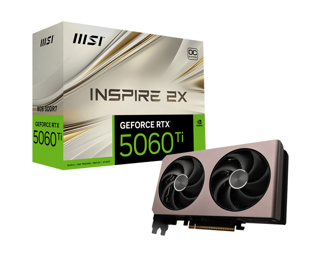8GB MSI RTX 5060Ti INSPIRE 2X OC GPU