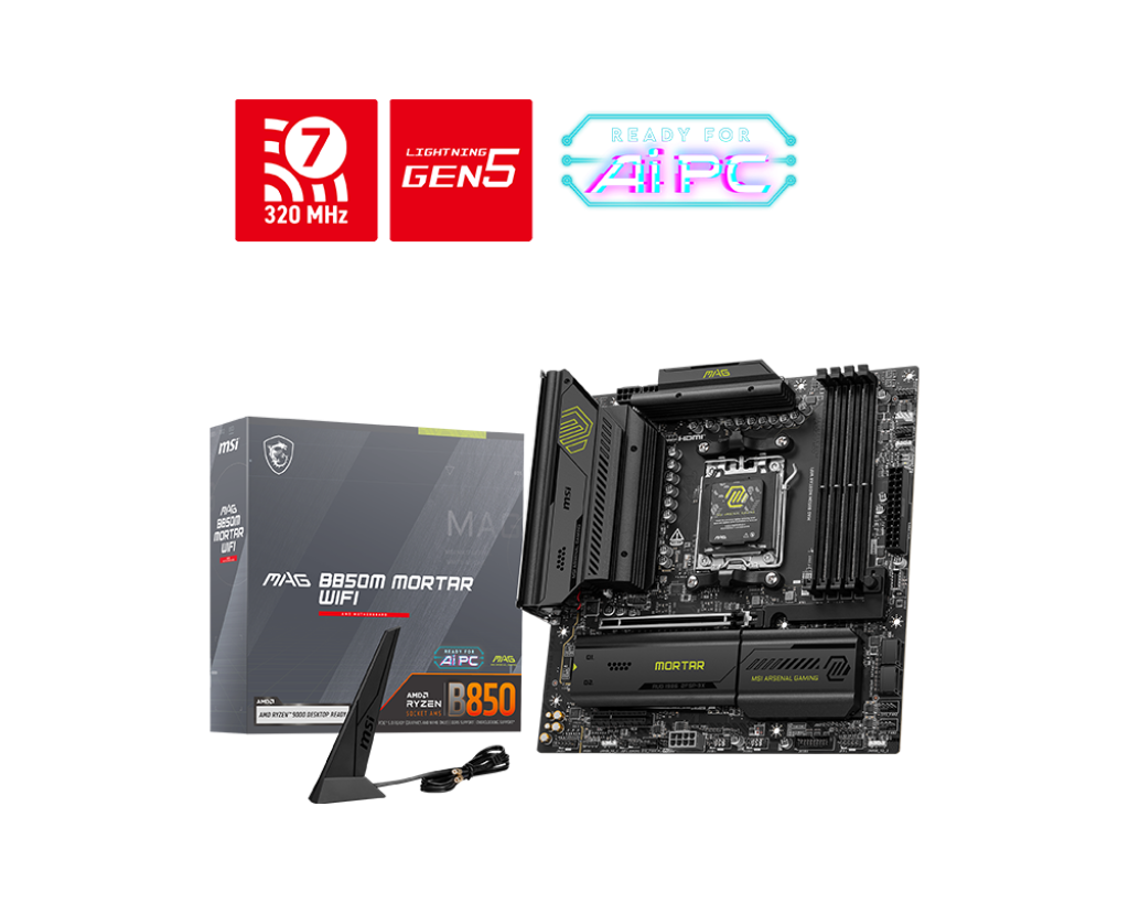 MSI PRO B850M MORTAR WIFI MOTHERBOARD