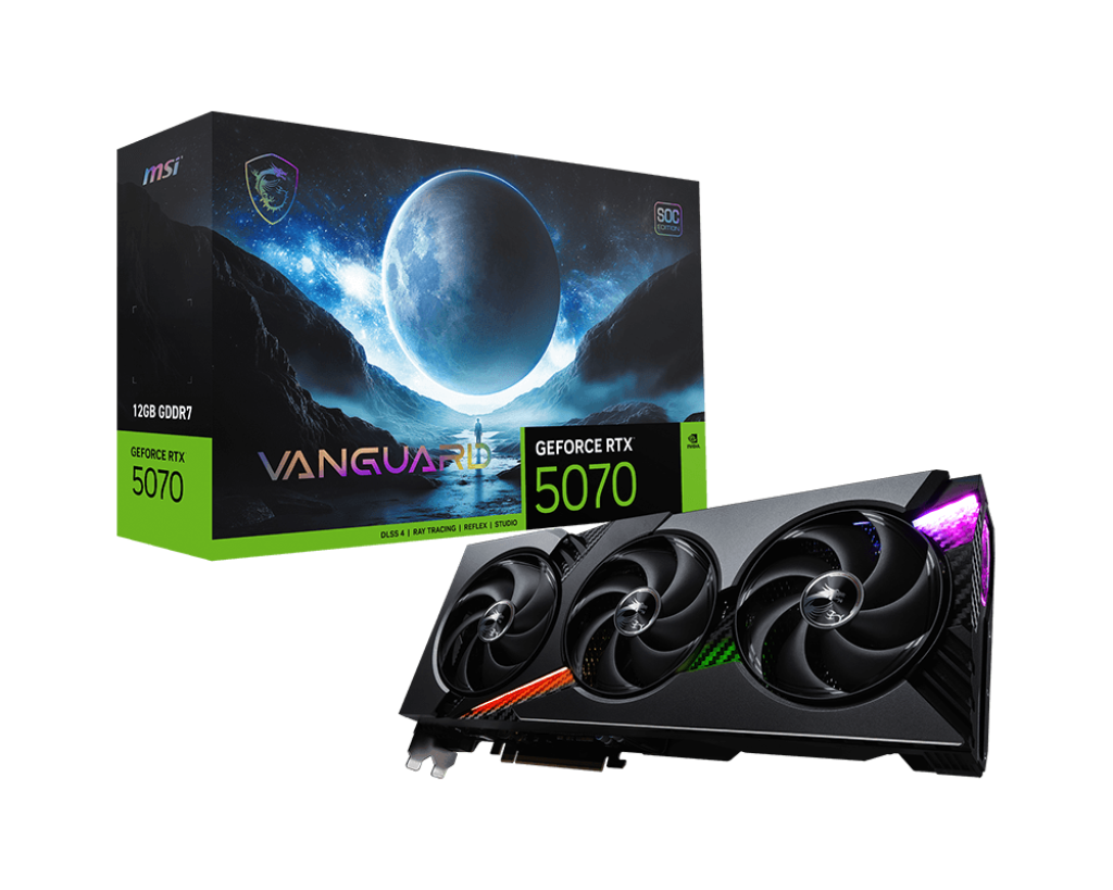 12GB MSI RTX 5070 VANGUARD SOC GPU