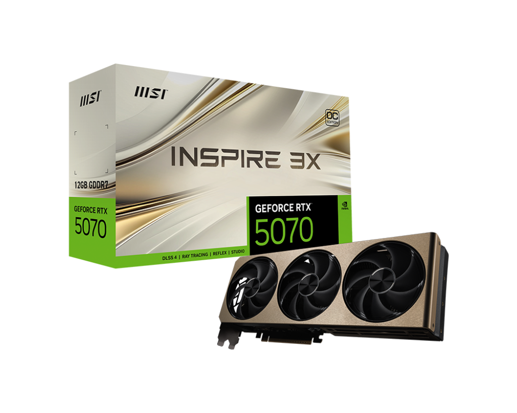 12GB MSI RTX 5070 INSPIRE 3X OC GPU