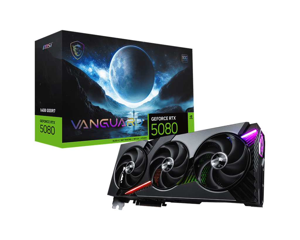 16GB MSI RTX 5080 VANGUARD SOC GPU