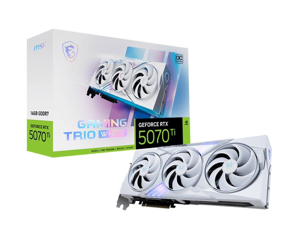 16GB MSI RTX 5070Ti GAMING TRIO OC WHITE GPU