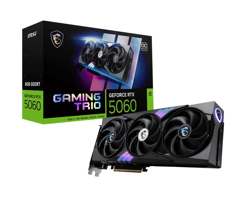 8GB MSI RTX 5060 GAMING TRIO OC GPU