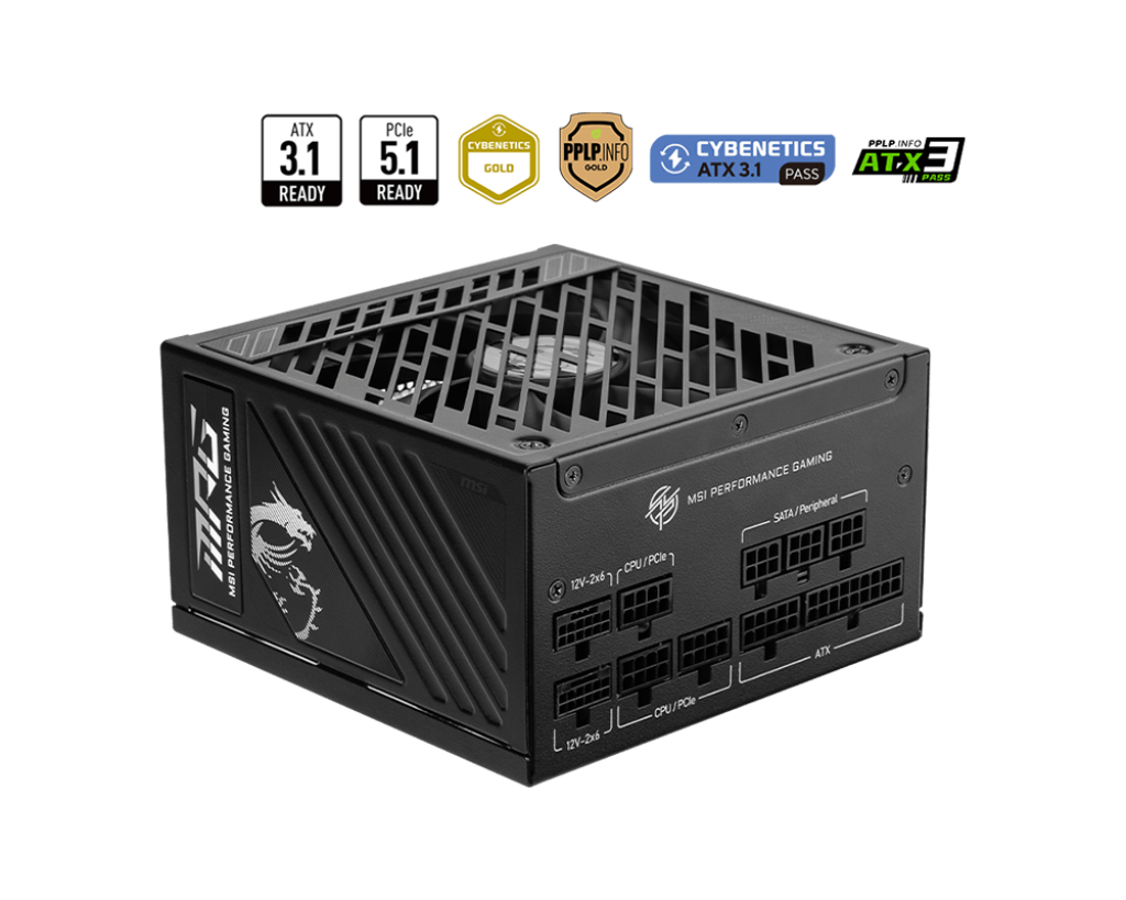 1000W MSI MPG A1000GS II PCIE5 POWER SUPPLY