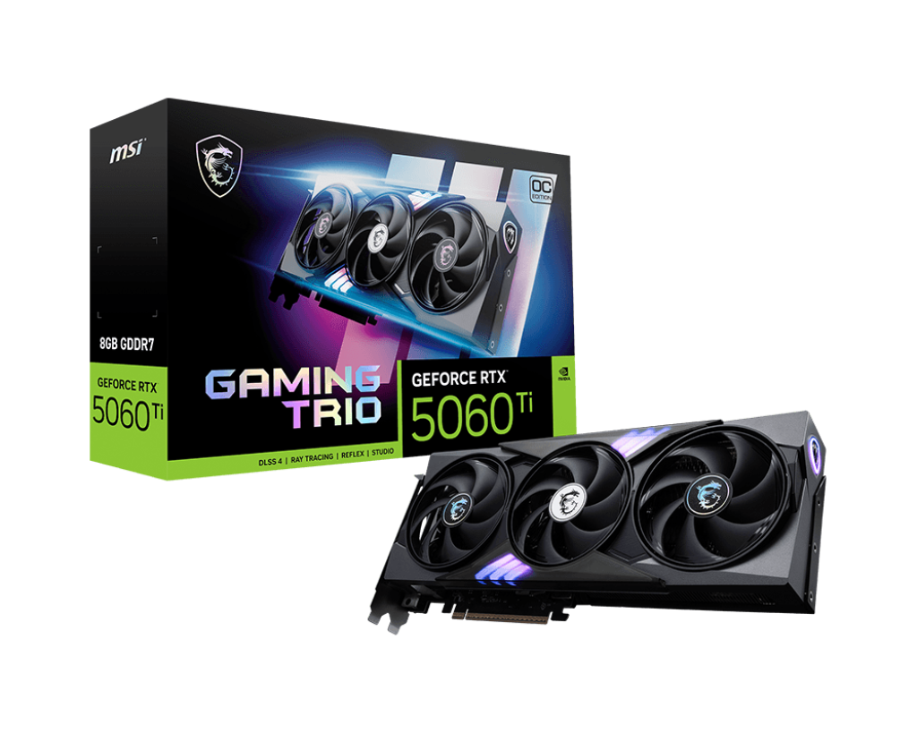 8GB MSI RTX 5060Ti GAMING TRIO OC GPU