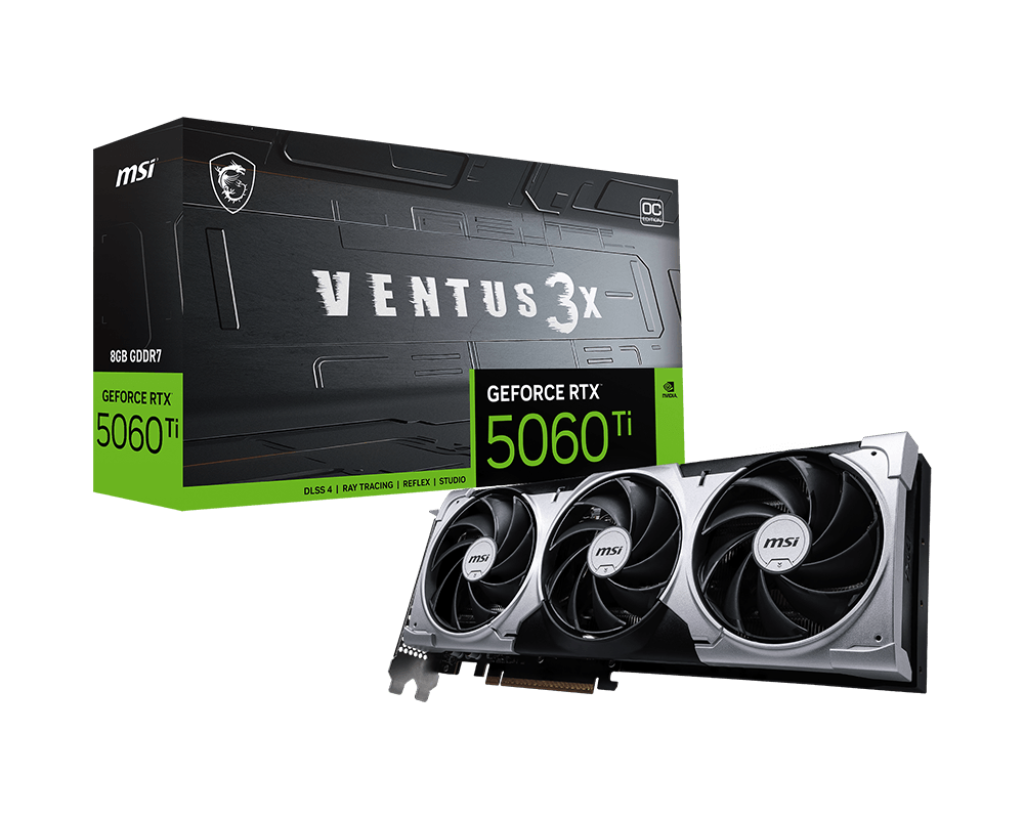 8GB MSI RTX 5060Ti VENTUS 3X OC GPU