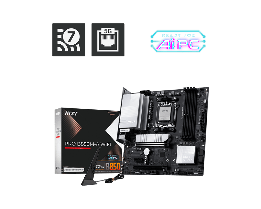 MSI PRO B850M-A WIFI MOTHERBOARD