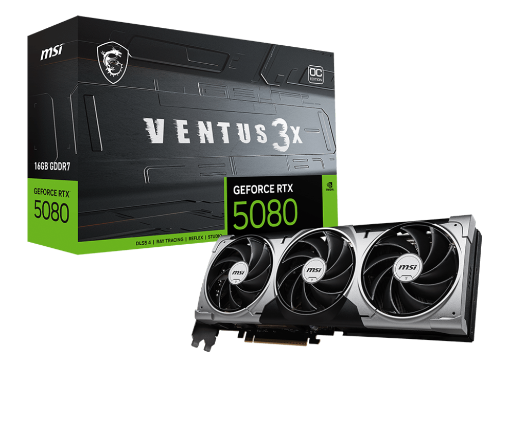 16GB MSI RTX 5080 VENTUS 3X OC GPU