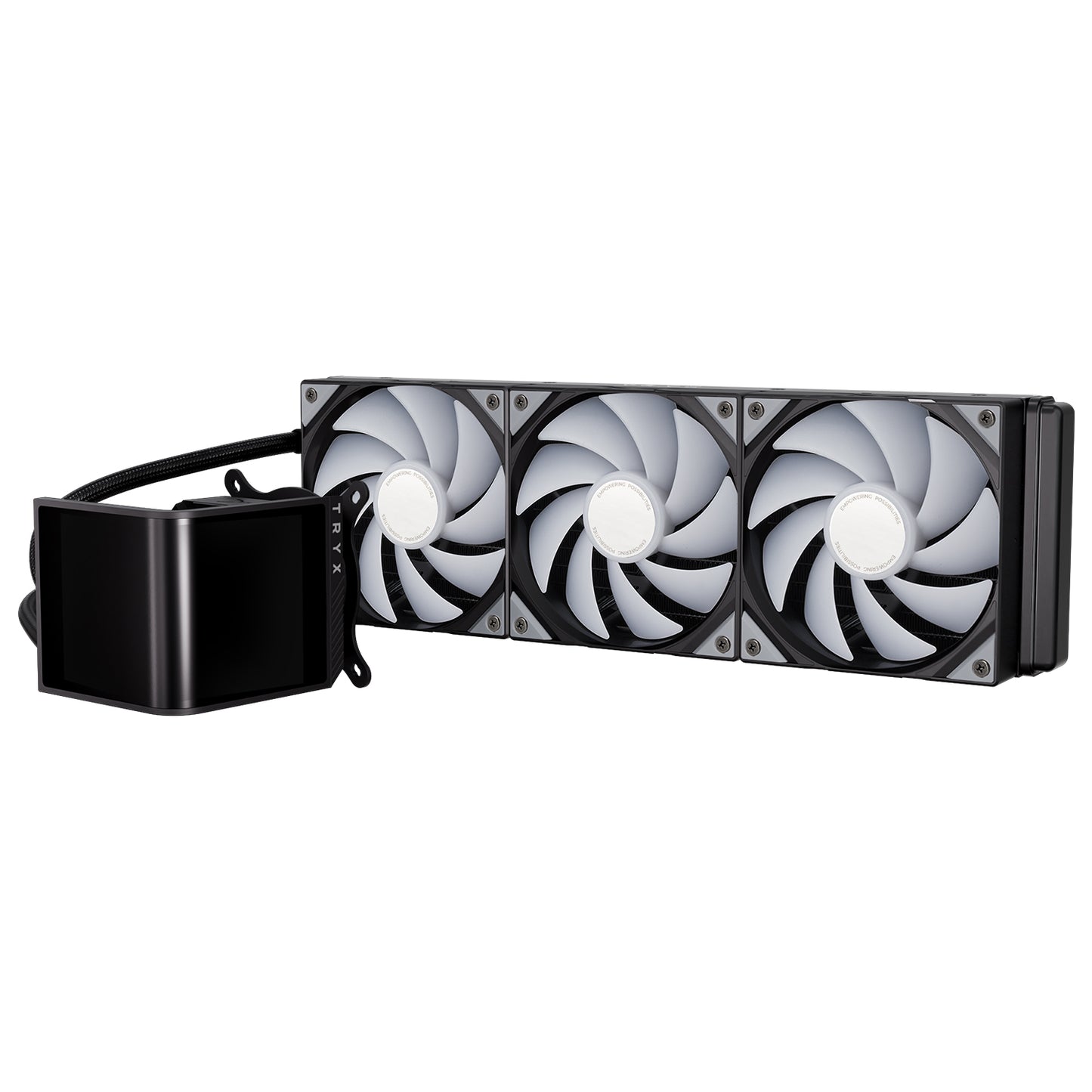 TRYX PANORAMA SE 360 ARGB BLACK L-SHAPED AMOLED SCREEN LIQUID COOLER