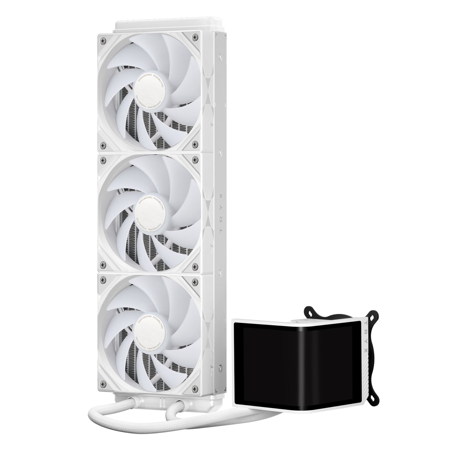 TRYX PANORAMA SE 360 ARGB WHITE L-SHAPED AMOLED SCREEN LIQUID COOLER