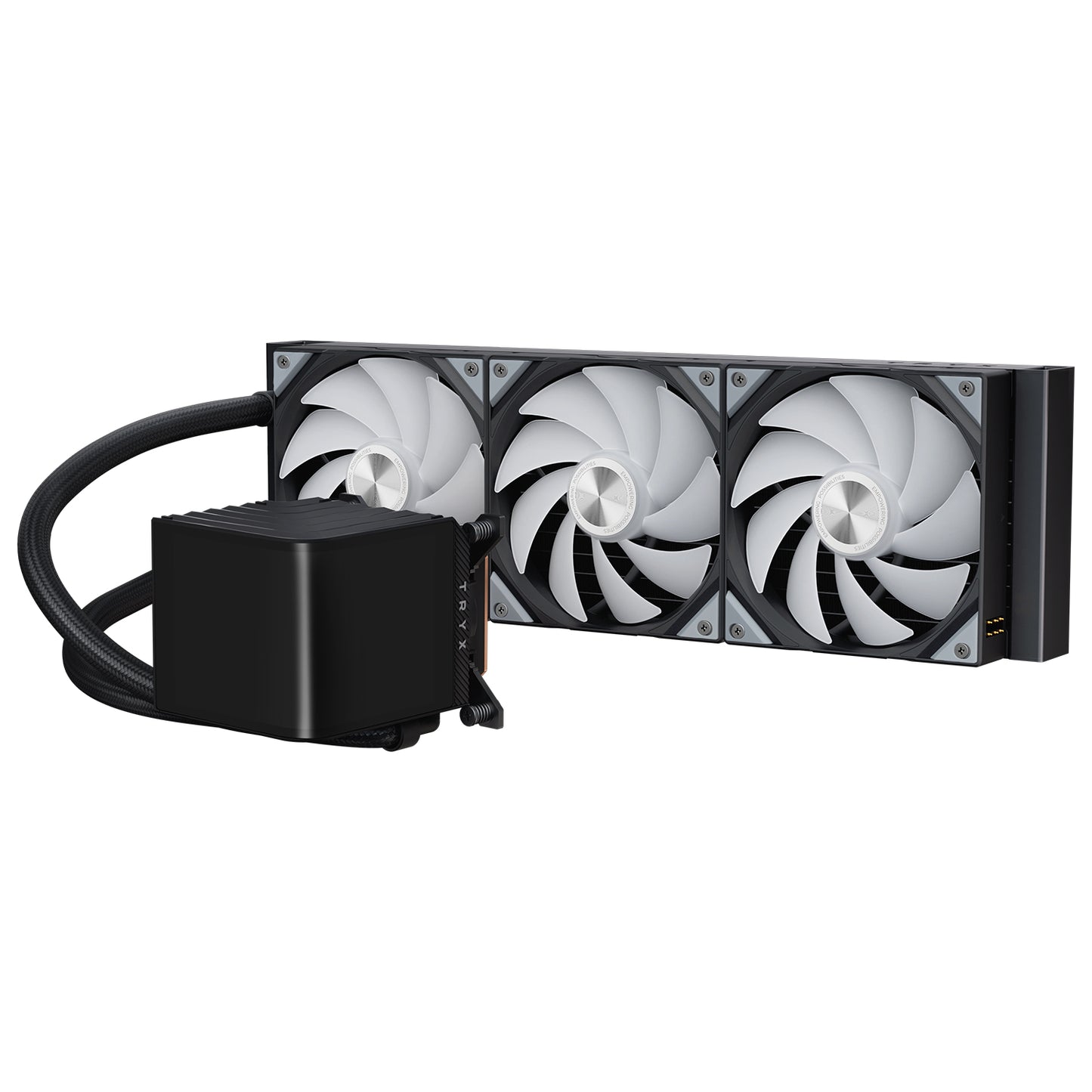 TRYX PANORAMA 360 ARGB BLACK V1 L-SHAPED AMOLED SCREEN LIQUID COOLER