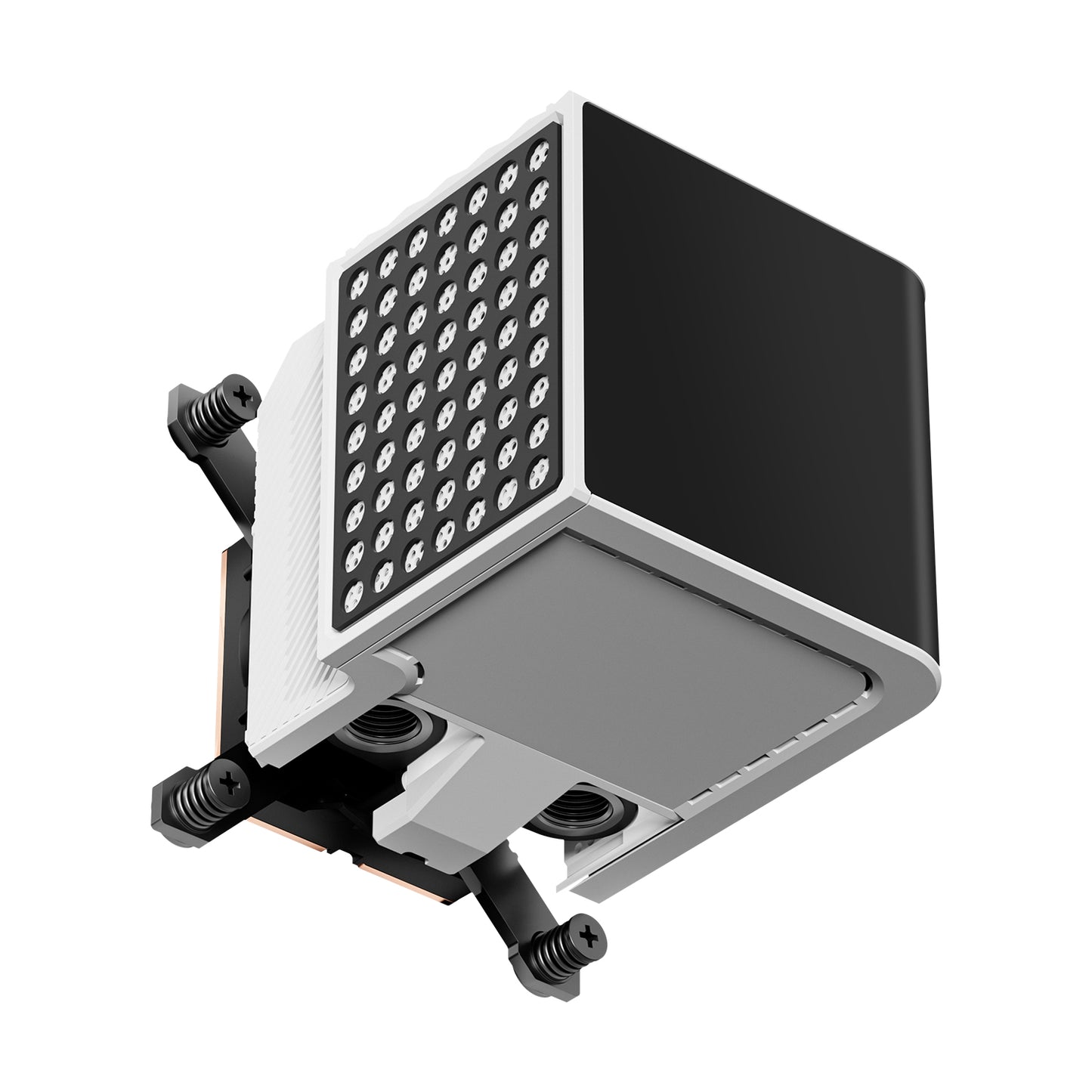 TRYX PANORAMA WB WHITE L-SHAPED AMOLED SCREEN LIQUID COOLER WATER BLOCK