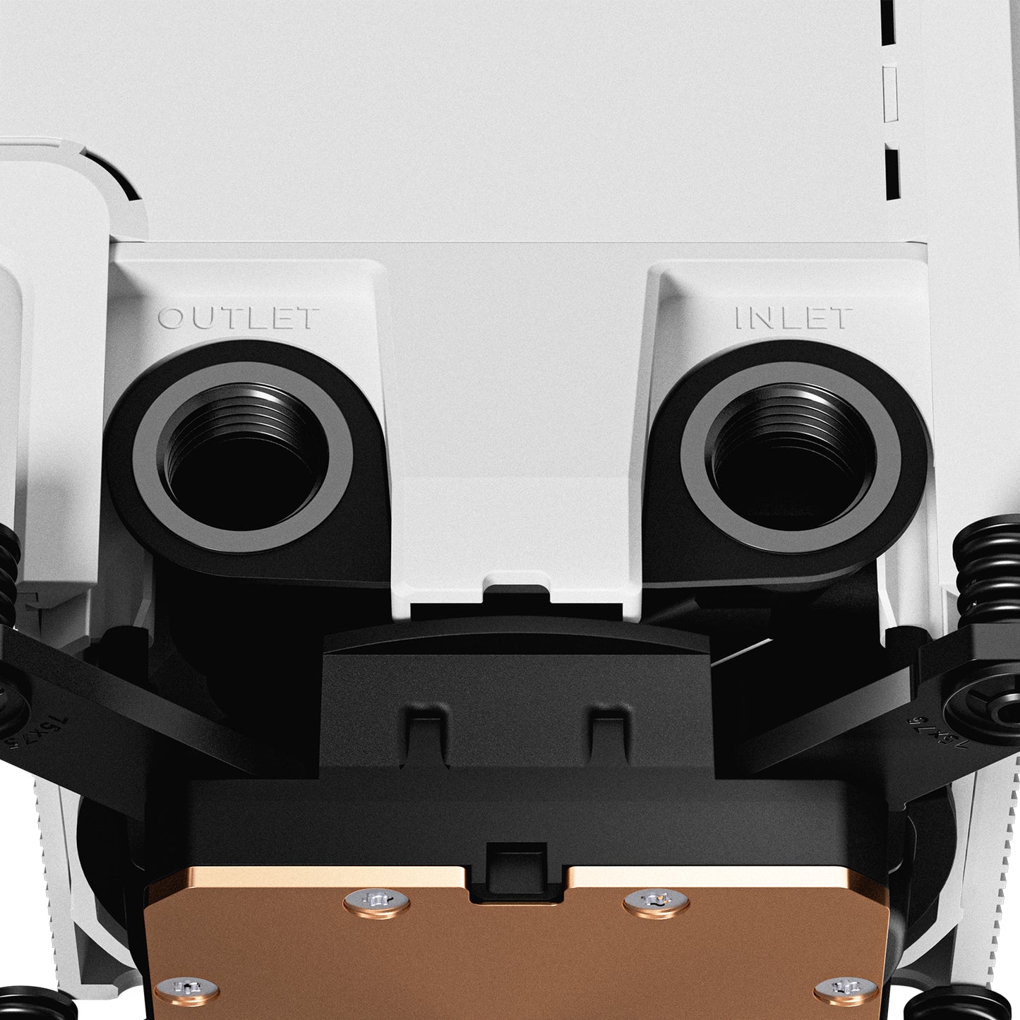TRYX PANORAMA WB WHITE L-SHAPED AMOLED SCREEN LIQUID COOLER WATER BLOCK