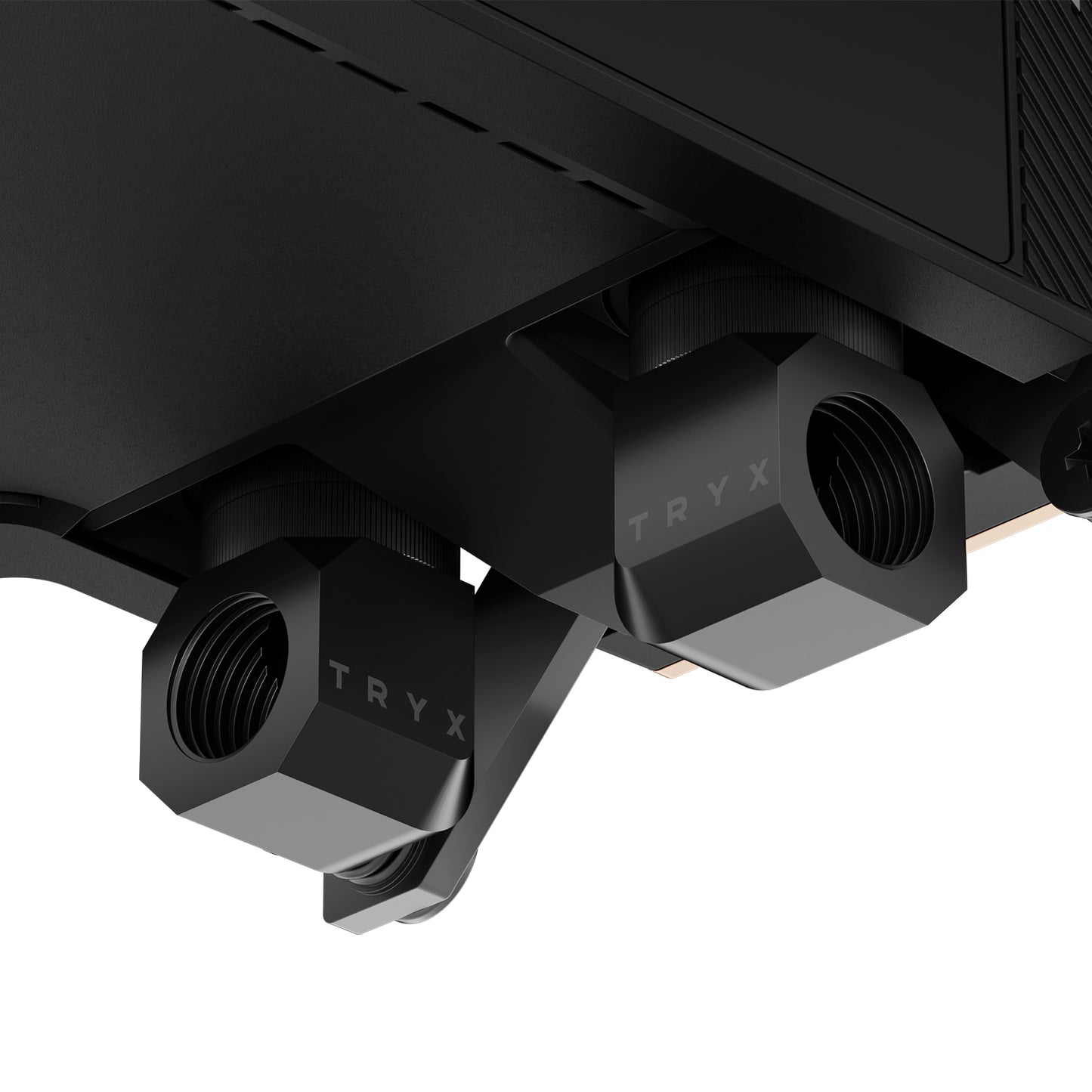 TRYX PANORAMA WB BLACK L-SHAPED AMOLED SCREEN LIQUID COOLER WATER BLOCK