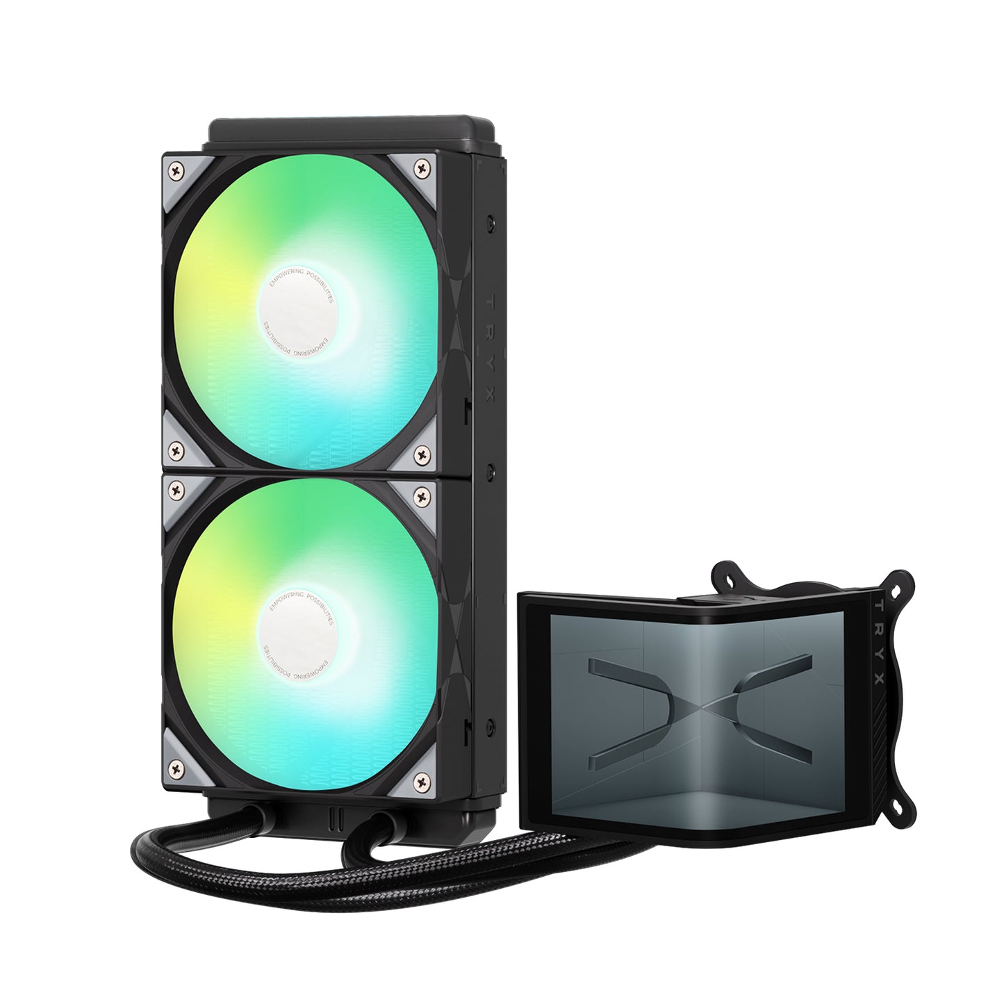TRYX PANORAMA SE 240 ARGB L-SHAPED AMOLED SCREEN LIQUID COOLER