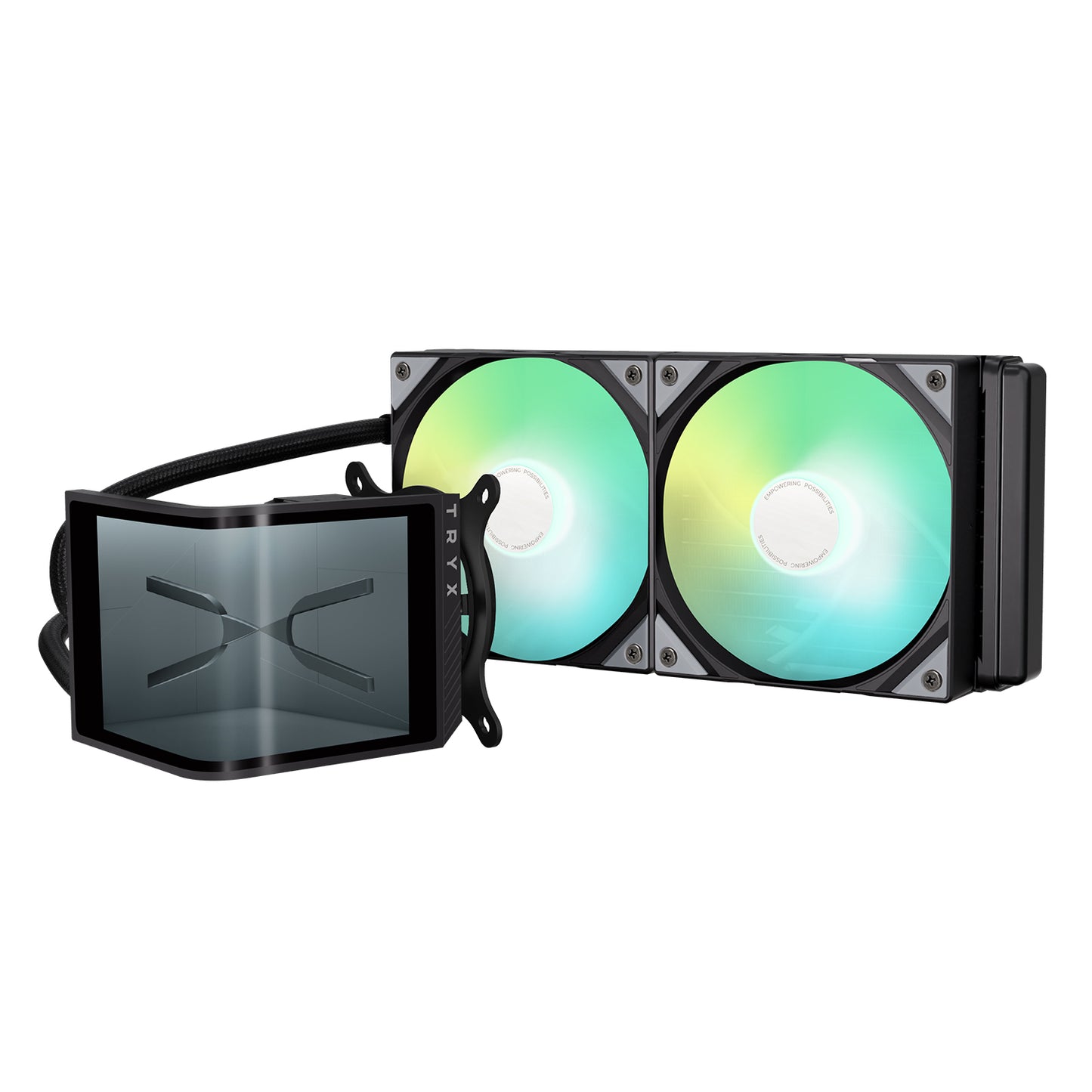TRYX PANORAMA SE 240 ARGB L-SHAPED AMOLED SCREEN LIQUID COOLER