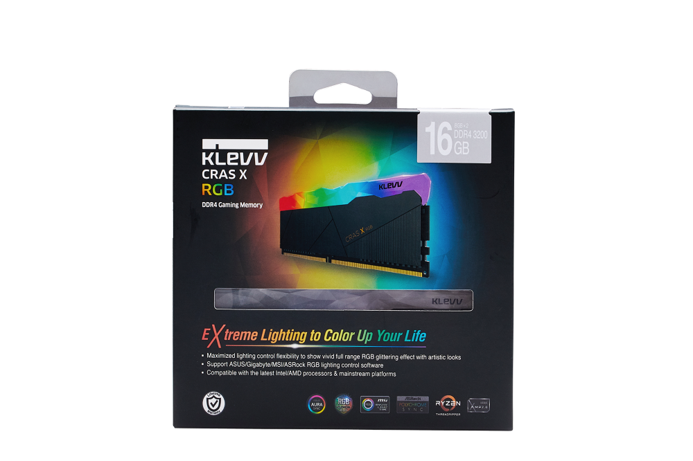 16GB KIT (3200MHz) KLEVV CRAS X GAMING MEMORY BLACK/RGB
