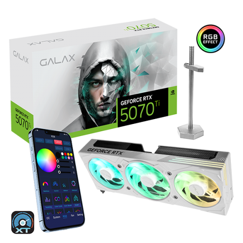 16GB GALAX RTX 5070 Ti EX GAMER 1-CLICK OC WHITE GPU