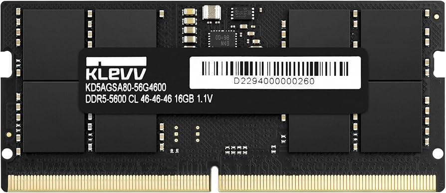 32GB (5600MHz) KLEVV SODIMM MEMORY