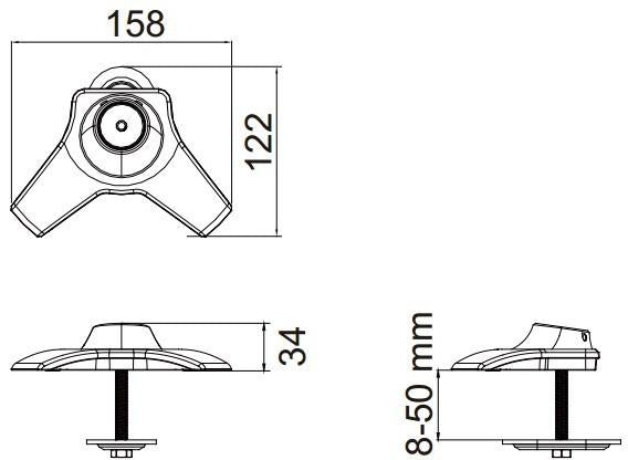 AV-TI001 GROMMET MOUNT FOR DS SERIES