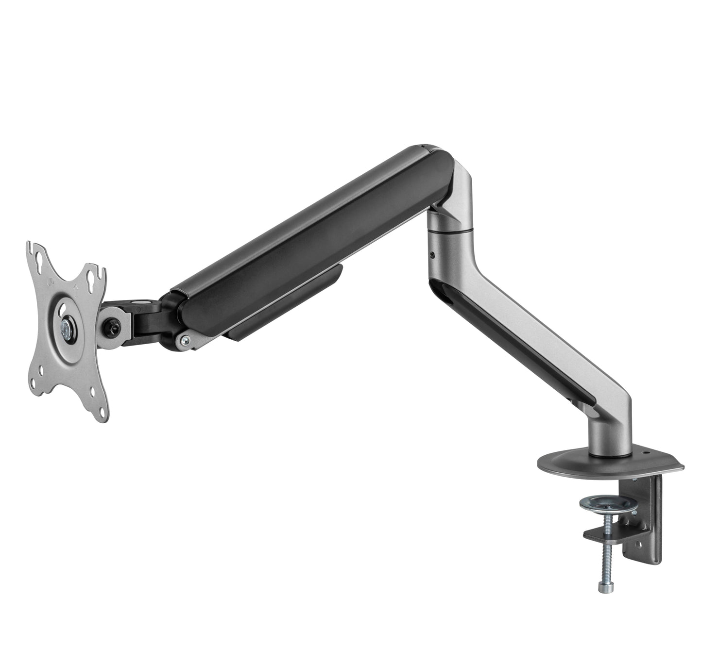 INFINITY Grey Single Monitor Economical Spring-Assisted Monitor Arm support 17”-32”, up to 9kg - INF751-C012
