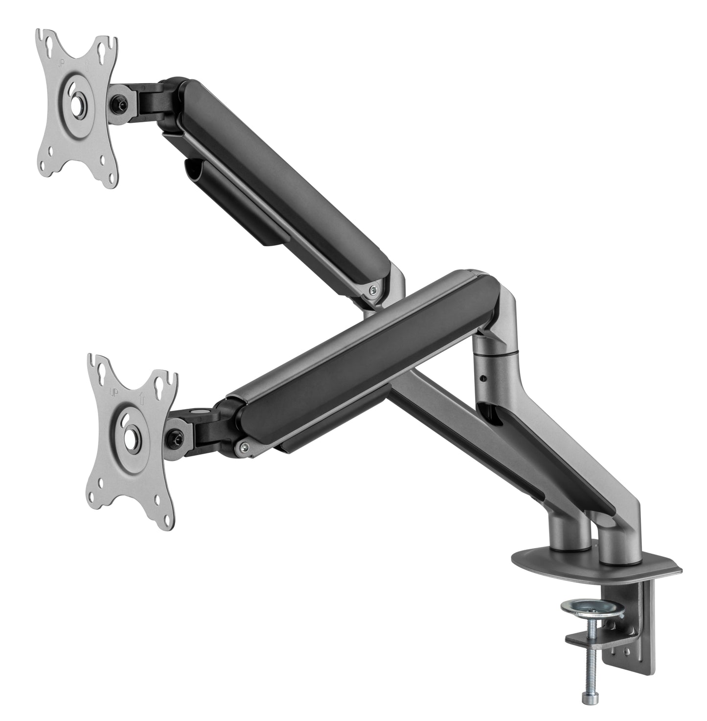 INFINITY Grey Dual Monitor Economical Spring-Assisted Monitor Arm support 17”-32”, up to 9kg - INF751-C024
