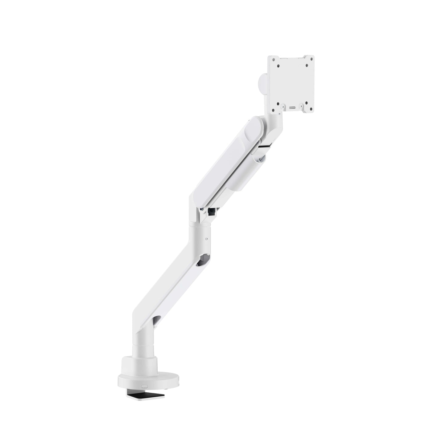 INFINITY WHITE Ergonomic and Style Heavy-Duty Gas Spring Single Monitor Arm support 24”-57”, up to 27kg - INF753-C012