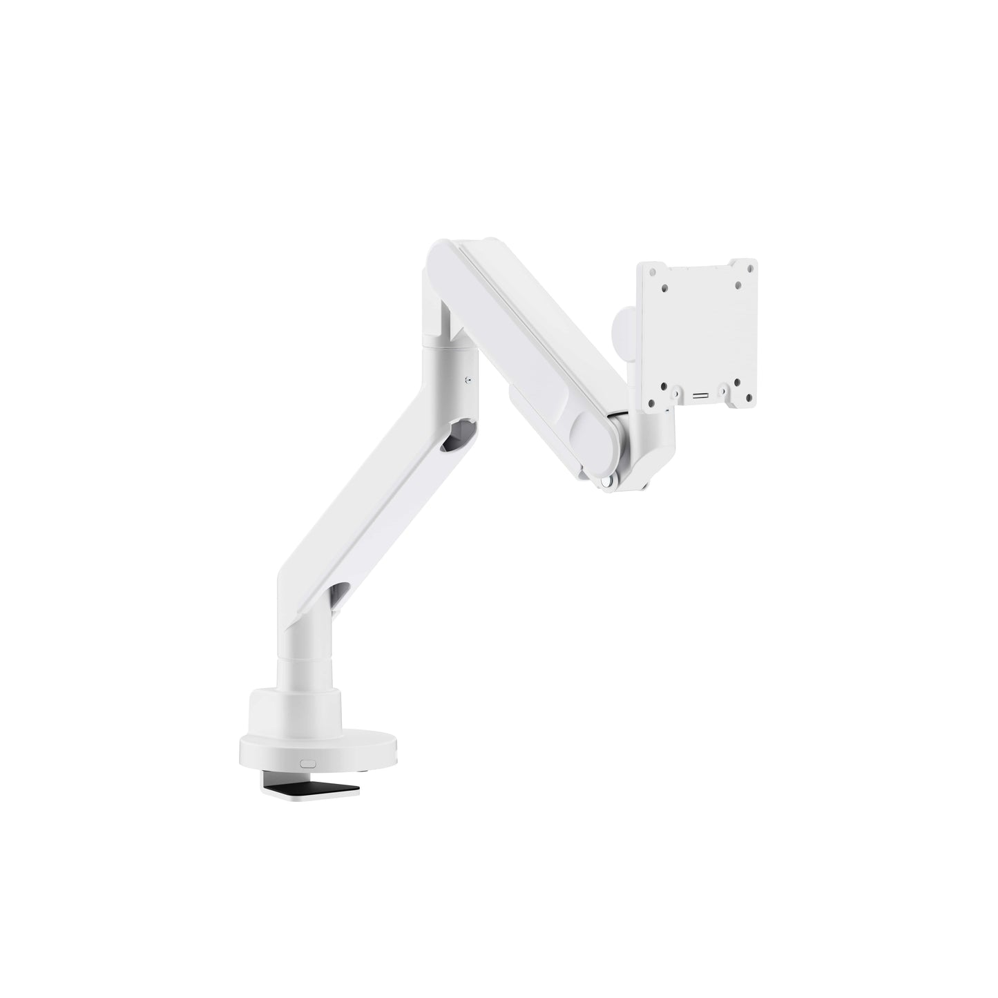 INFINITY WHITE Ergonomic and Style Heavy-Duty Gas Spring Single Monitor Arm support 24”-57”, up to 27kg - INF753-C012