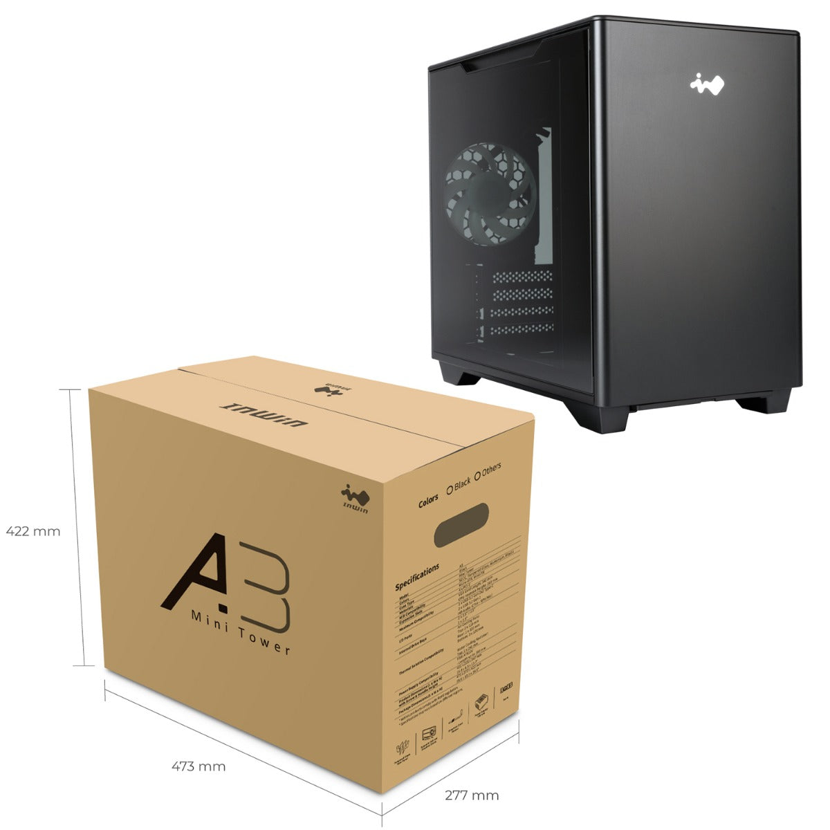 INWIN A3 BLACK GAMING CASE