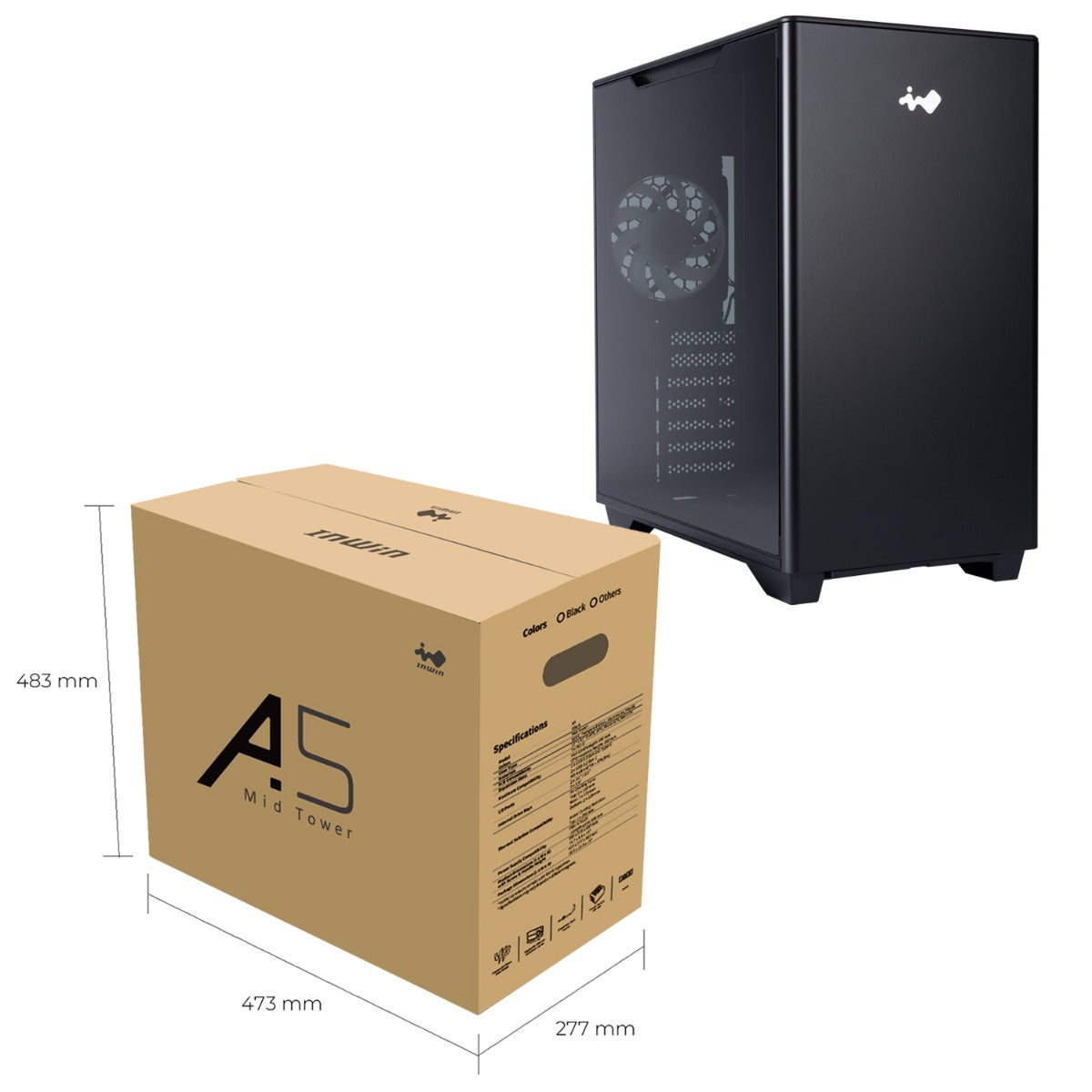 INWIN A5 BLACK GAMING CASE